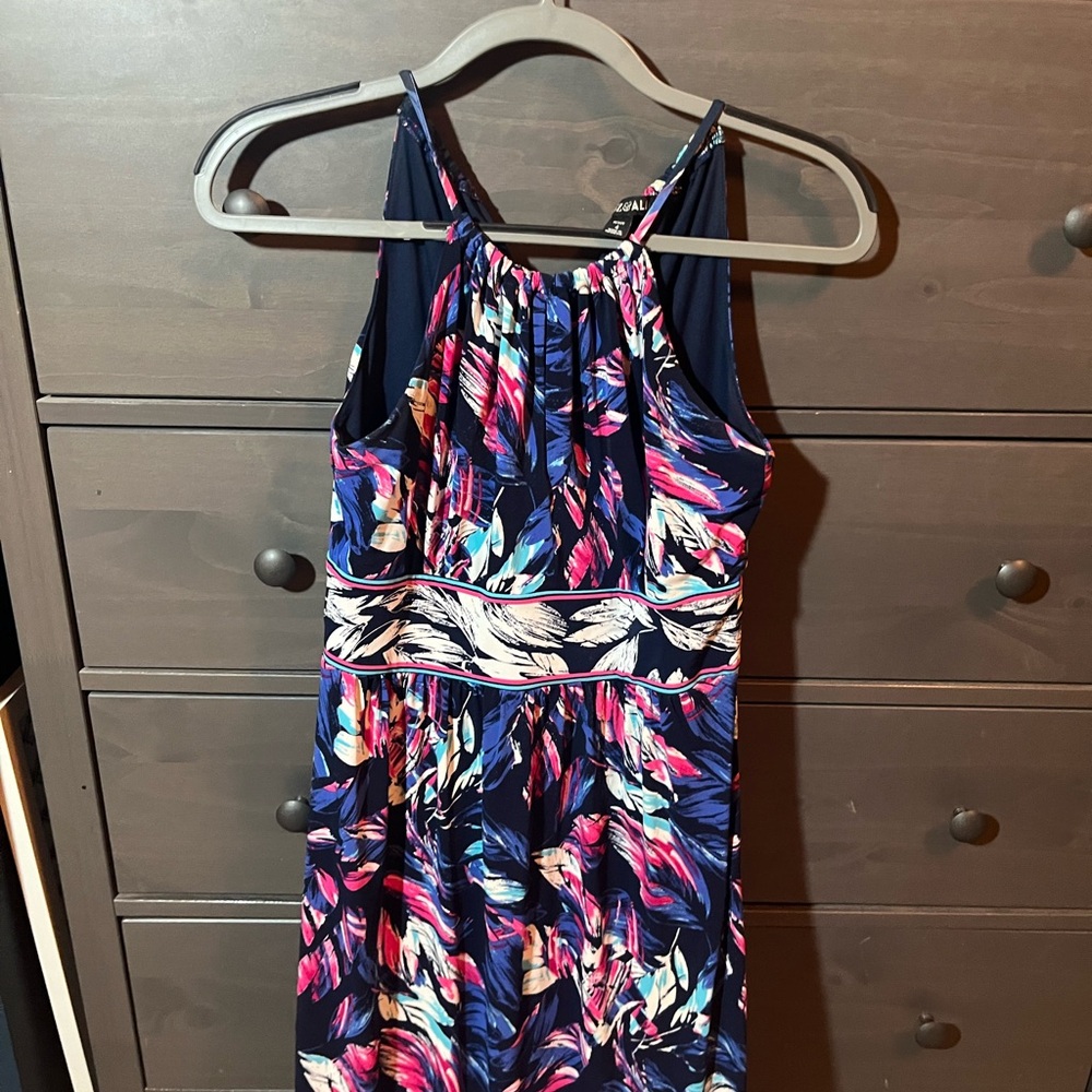 Roz & Ali Multicolor Swirl Dress